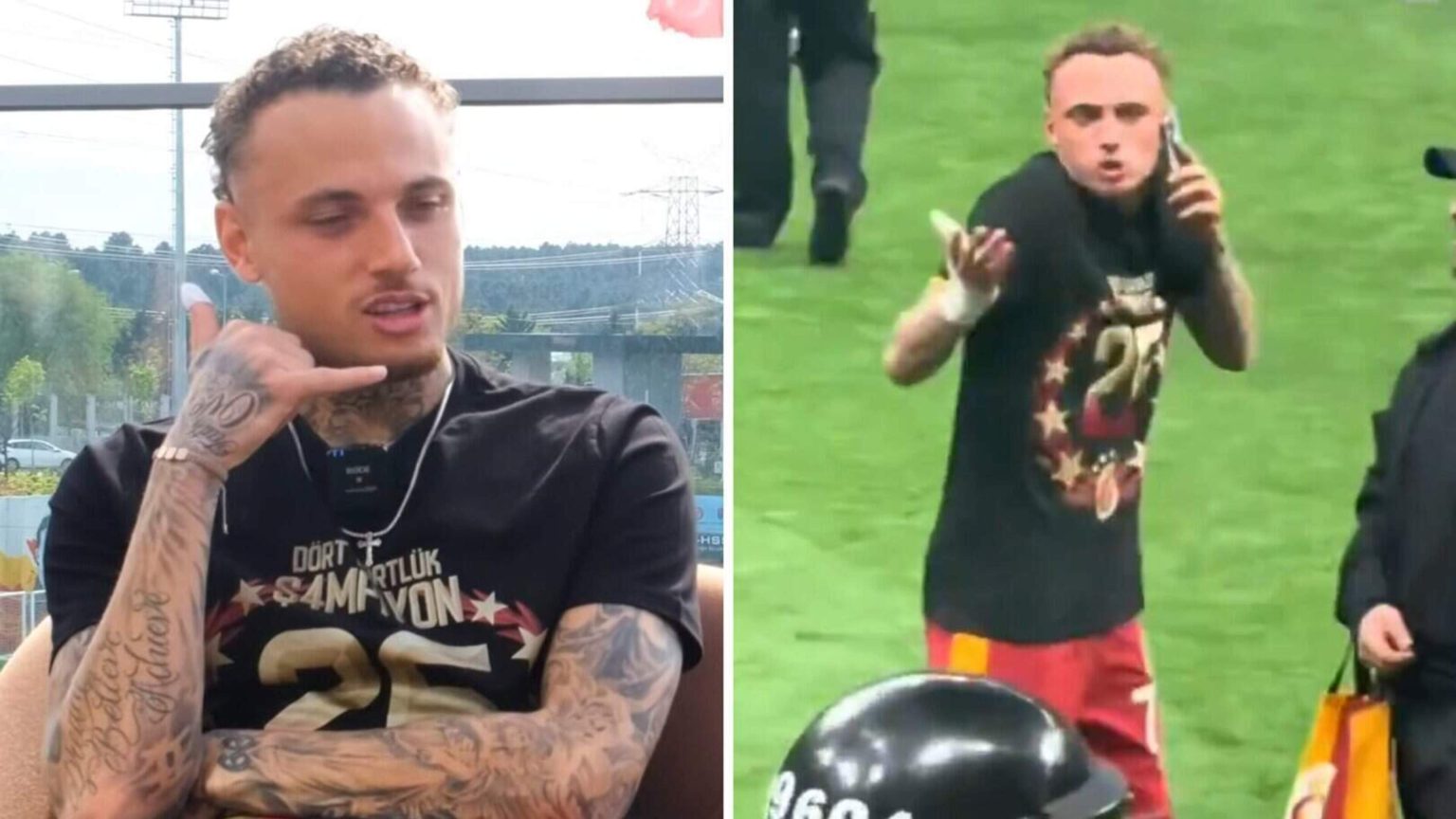 Holanda, De Telegraaf, Holandês  Noa Lang onthult verhaal achter woedend telefoontje tijdens titelviering Galatasaray: ’Ik was boos op hem’