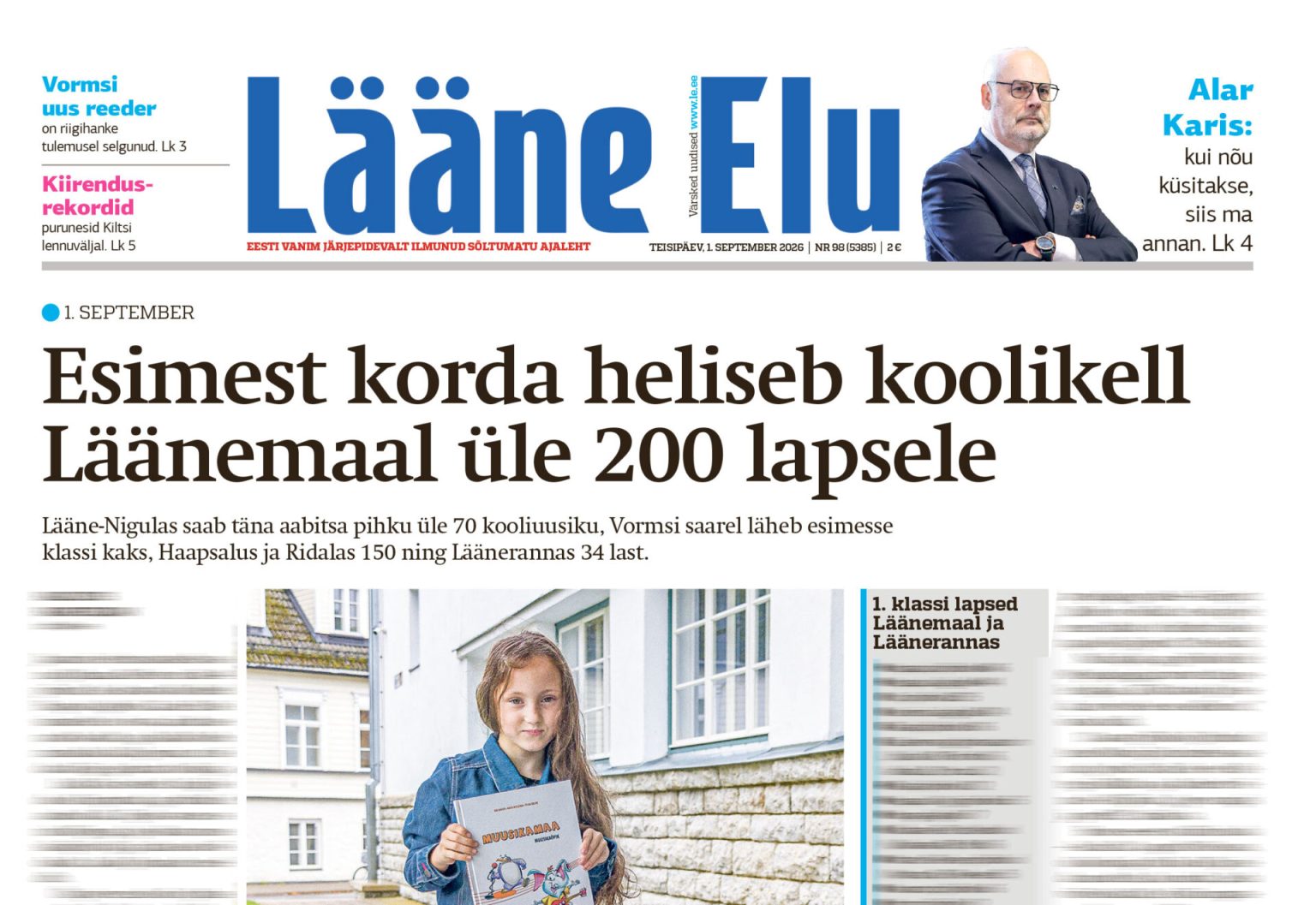 Estônia, Laane Elu, Estoniano