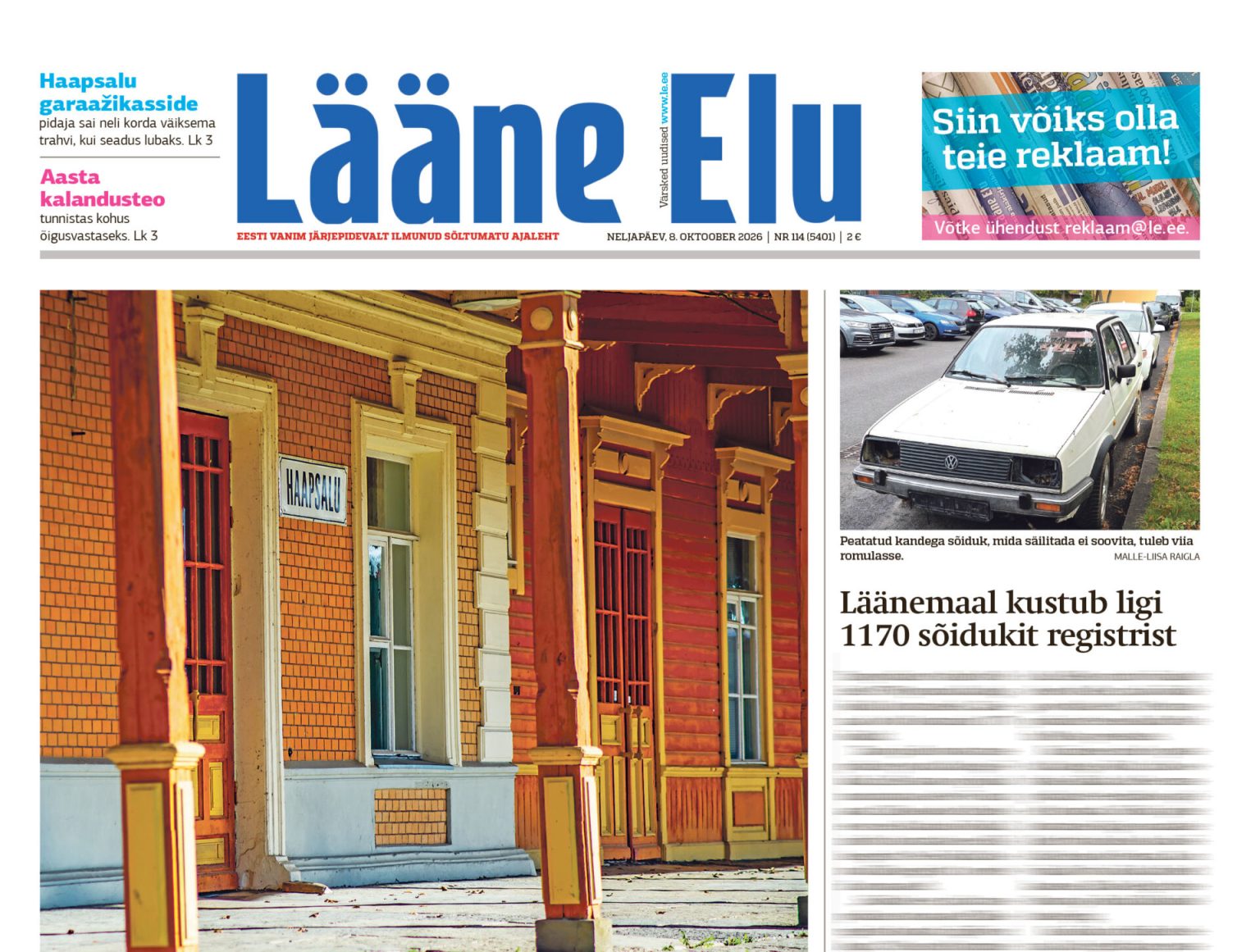 Estônia, Laane Elu, Estoniano