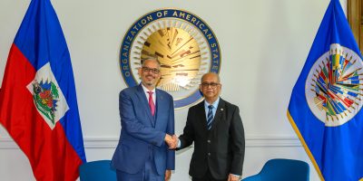 2026-04-20-handshaking-shot-OAS-Secretary-General-Albert-Ramdin-with-Haiti-PM-Alix-Didier-Fils-Aime.jpeg