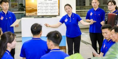 north-korea-central-industrial-art-bureau-employees-singing-july-2025.jpg